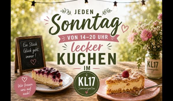 Bild zu Kaffee und Kuchen am 02.8.2026 ab 14 Uhr